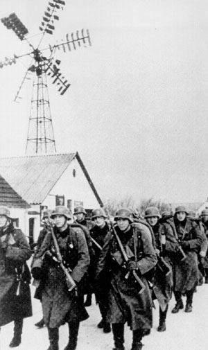 Nazi Soldiers occupying Holland.