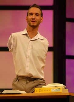 A famous speaker (http://www.google.ca/search?q=nick+vujicic)