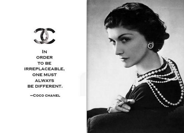 Coco Chanel & Quote (http://trendyrose.com/2011/04/20/designer-quote-coco-chanel-2/)