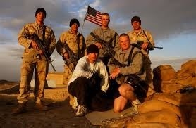 Jared Monti and his friends at their base in Afgh (search.ahp.us.army.mil)