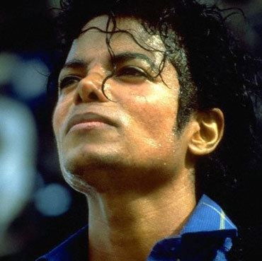 This is Michael Jackson after performing 