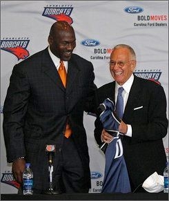 mj signing to own the Bobcats (google)