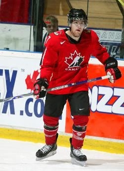 Playing for Team Canada at the World Junior Hocke