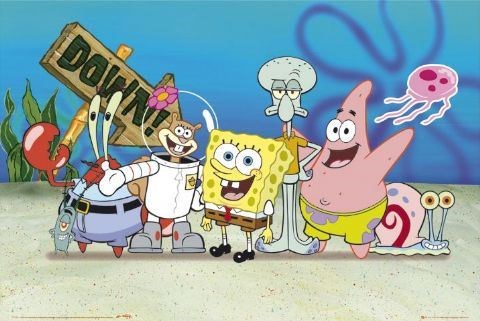 Spongebob and his gang. (http://spongebob.wikia.com/wiki/SpongeBob_SquarePants_(series))