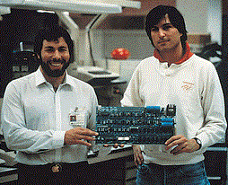 Steve Jobs with Friend (World Book Online (Courtesy of Apple Inc.))