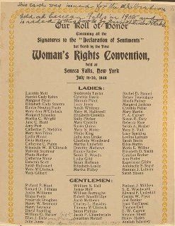Seneca Falls Convention 1848. ( ())