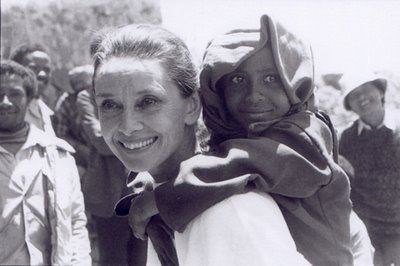 Audrey working with UNICEF (http://me1ka.blogspot.com/2011/04/i-is-for-icon.html ())