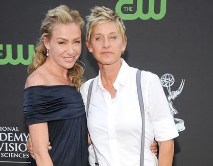 Ellen and Portia de Rossi.  