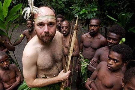 Karl partaking in the natives own customs (www.mirror.co.uk ())