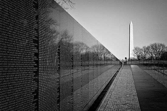 The Vietnam Veterans Memorial (www.redbubble.com/people/ilkergosken/works/502964- ())