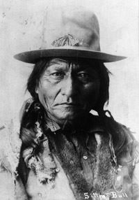 sitting Bull in the circus  show (www.standingrockbyway.org (standing rock national park))