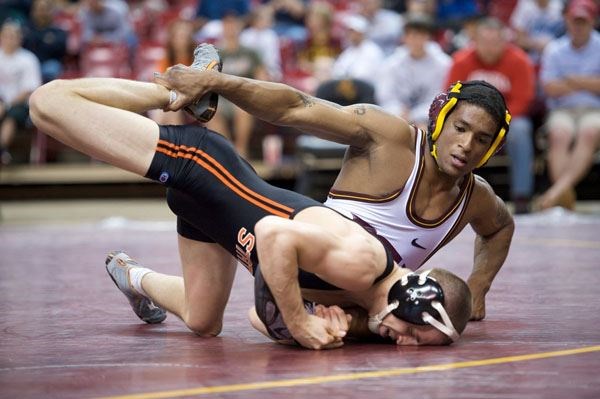 Anthony defeates Oregon State wrestler in Omaha (http://www.statepress.com/2010/03/21/robles-earns- ())