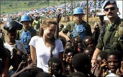 Angelina Jolie doing charity work (https://blogs.hopkins-interactive.com/laurenb/2010 ())