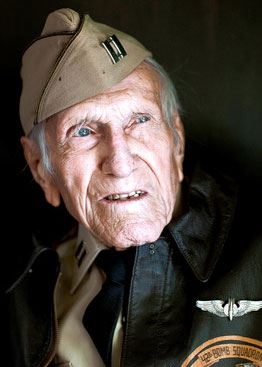 Louis Zamperini wore his bomber jacket from WWII. (www.veteransadvantage.com)