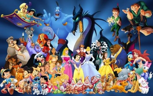 The growth of Disney characters (