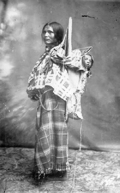 Native American woman with baby (becuo.com)