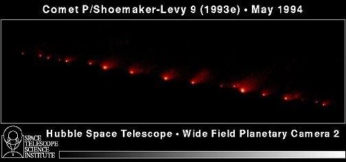 The comet Carolyn Shoemaker and David Levy found. (http://fas.org/irp/imint/docs/rst/Sect19/Sect19_23 ())