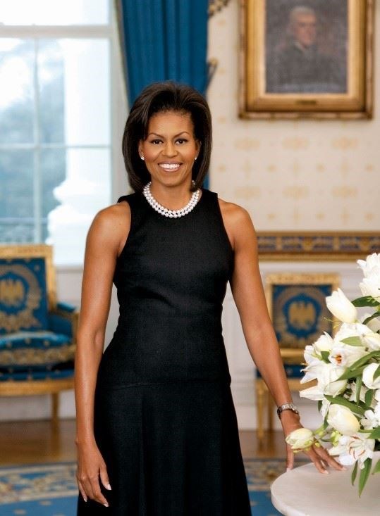 From my Michelle Obama Britannica source. (Joyce N. Boghosian/The White House.)