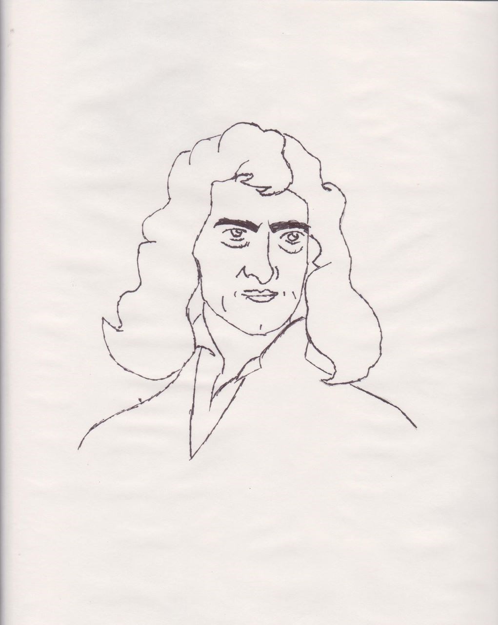 How to Draw Isaac Newton  Really Easy Drawing Tutorial