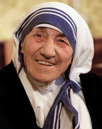 mother teresa laughing