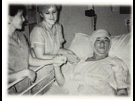 Jackie in the hospital (http://www.imdb.com/name/nm0000329/  (unkwon))