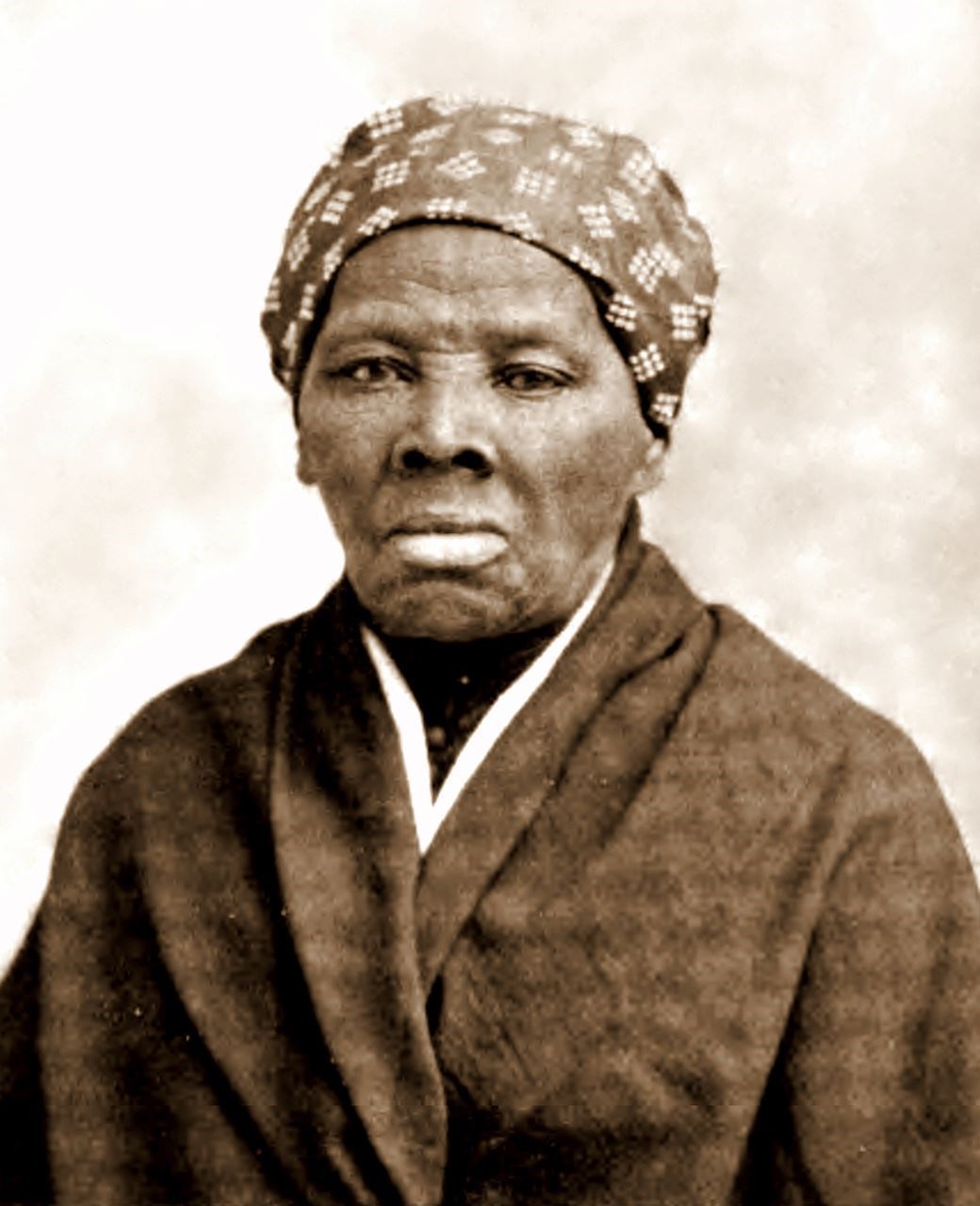 Harriet Tubman Portrait in Monochrome