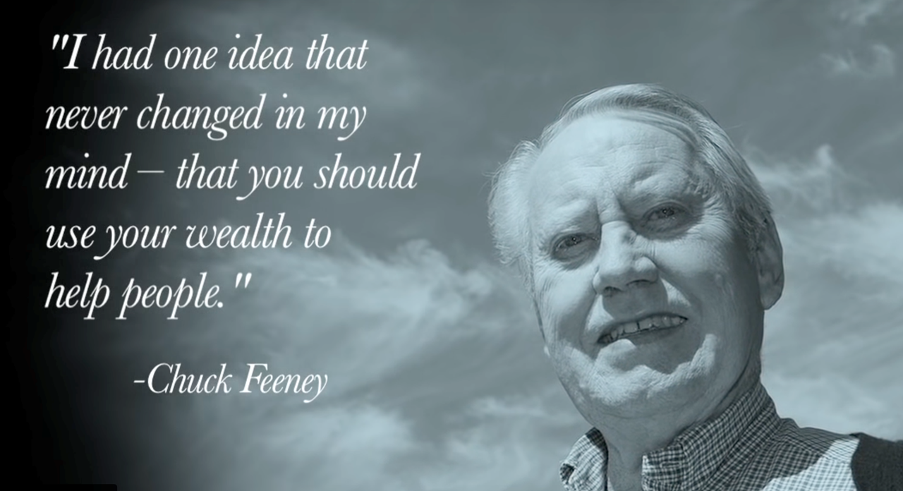 Picture of Chuck Feeney on Giving while Living