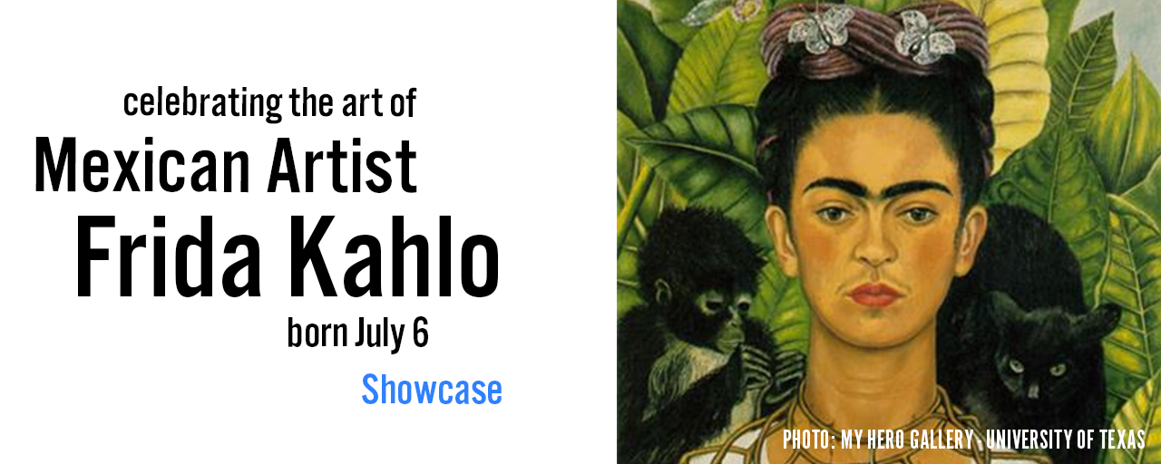 Frida Kahlo Art Showcase Banner