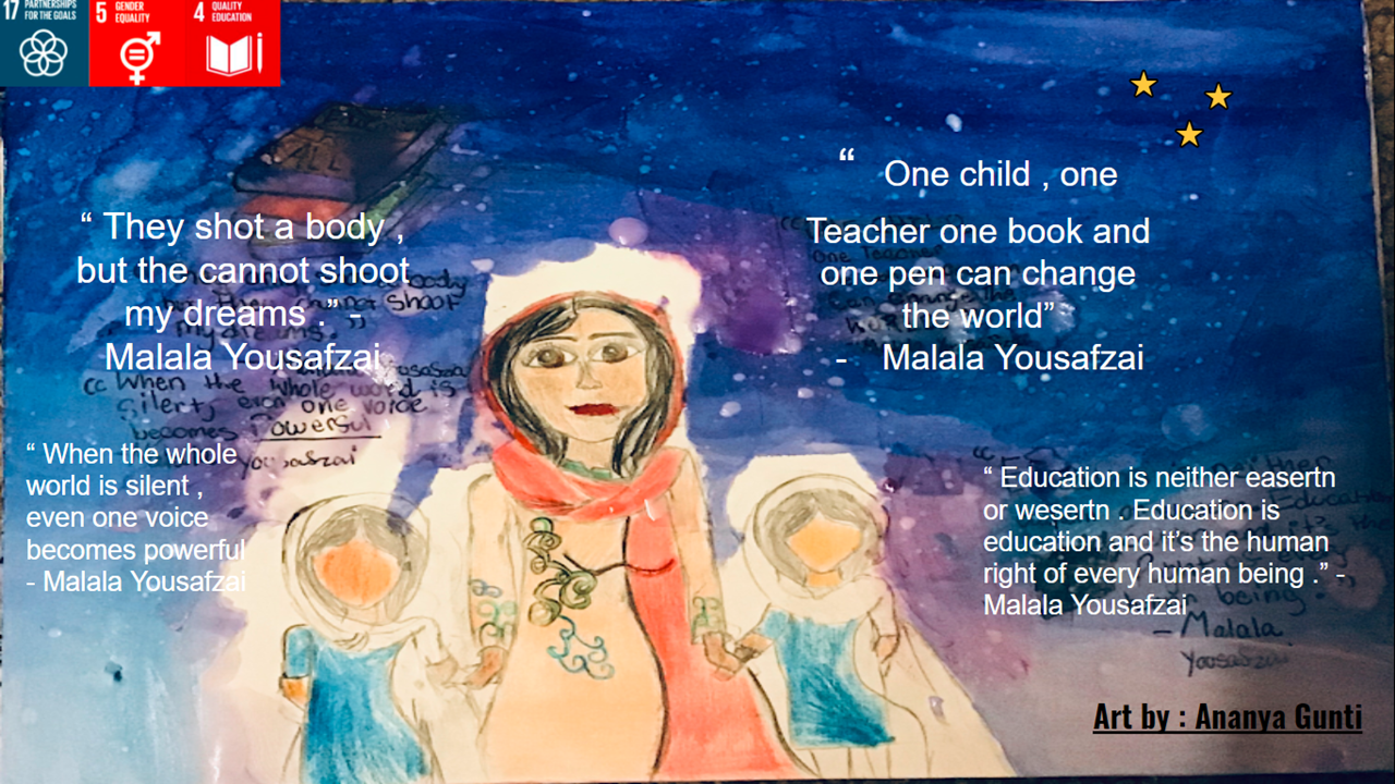 Picture of Malala Yousafzai -My Hero poster contest picture