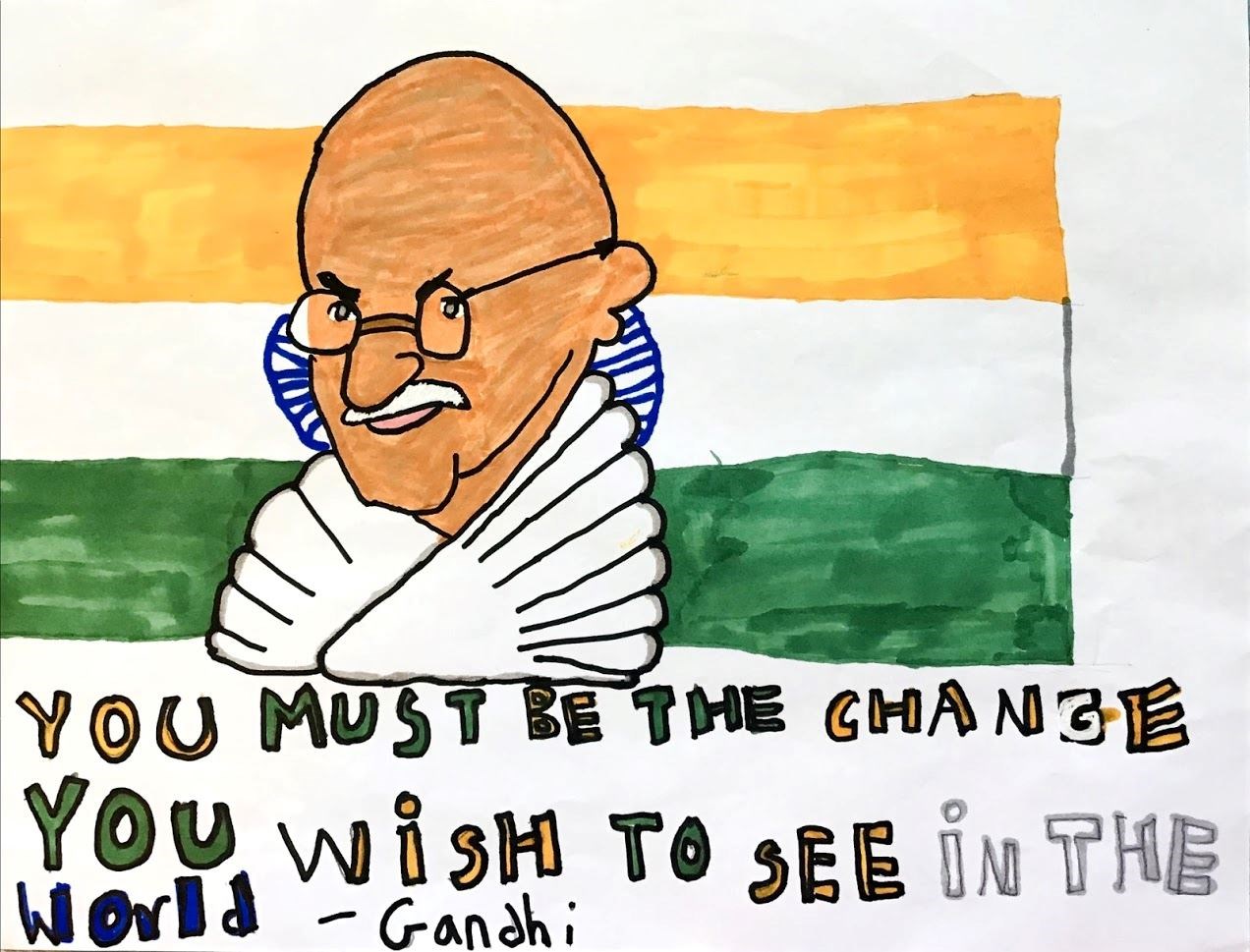 Picture of My Hero- Mahatma Gandhi