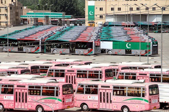 Picture of New bus line speeds Pakistani women to education, jobs