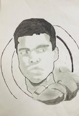 Muhammad Ali Face Drawing