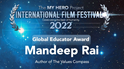 Picture of 2022 Film Festival Ceremony - Global Educator Award