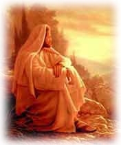 Jesus meditando (Enciclopedia Catolica)