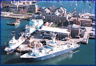 WHOI research vessels in port