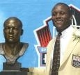 Barry Sanders being enshrined as a football god (Sports Illustrated)
