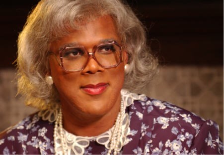 <a href=http://www.afroamericansyndicate.com/images/diaryblackwoman6.jpg>Madea</a> is the character in Tyler's play based on his aunt 