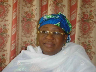 Mrs. Maryam Hassan in her office (Courtesy teacherTokunbo Digital camera)
