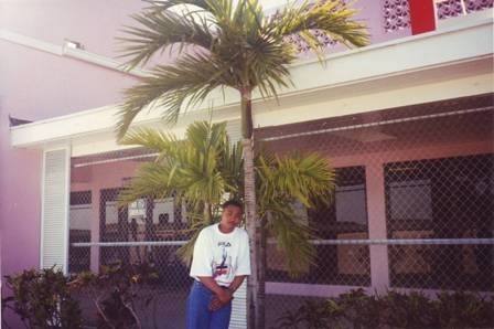 dad on vacation in bahamas (home photagraph)