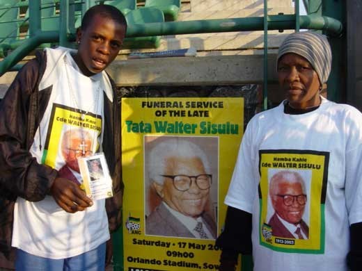 Two ushers at the stadium on funeral (http://allafrica.com/photoessay/sisulu/photo14.html)