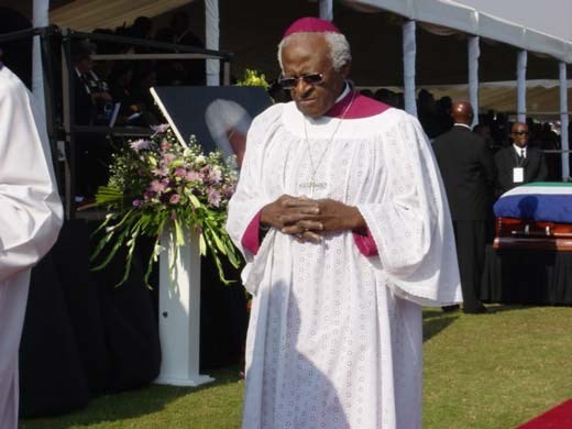 Archbishop Desmond Tutu Sisulu's  funeral (http://allafrica.com/photoessay/sisulu/photo10.html)