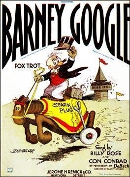the horse Spark Plug of the Barney Google comics<br> (http://goodcomics.comicbookresources.com/wp-content/uploads/2008/05/classics_barney_google_sheetmusic.jpg)