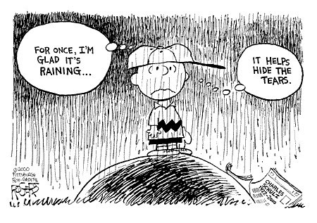 A comic strip, after Schulz's death ()