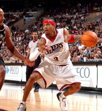 Iverson With the 76's (www.nba.com/gallery )