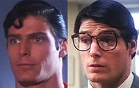 Reeve's characters Clark Kent and Superman (http://en.wikipedia.org/wiki/Christopher_Reeve)