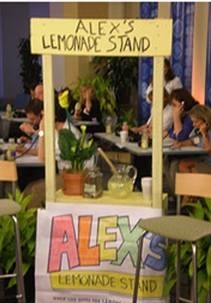 This is a picture of  Alex's lemenade stand