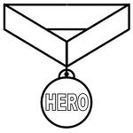 A hero's medal (Online)