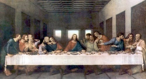 The Last Supper, painted in the 1490's. 