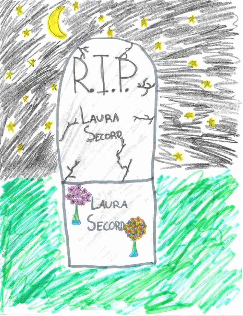 A picture of  Laura Secord's grave (i drew it)