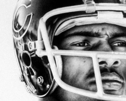 Walter Payton in his Bear's Helmet (http://www.gunningsports.com)